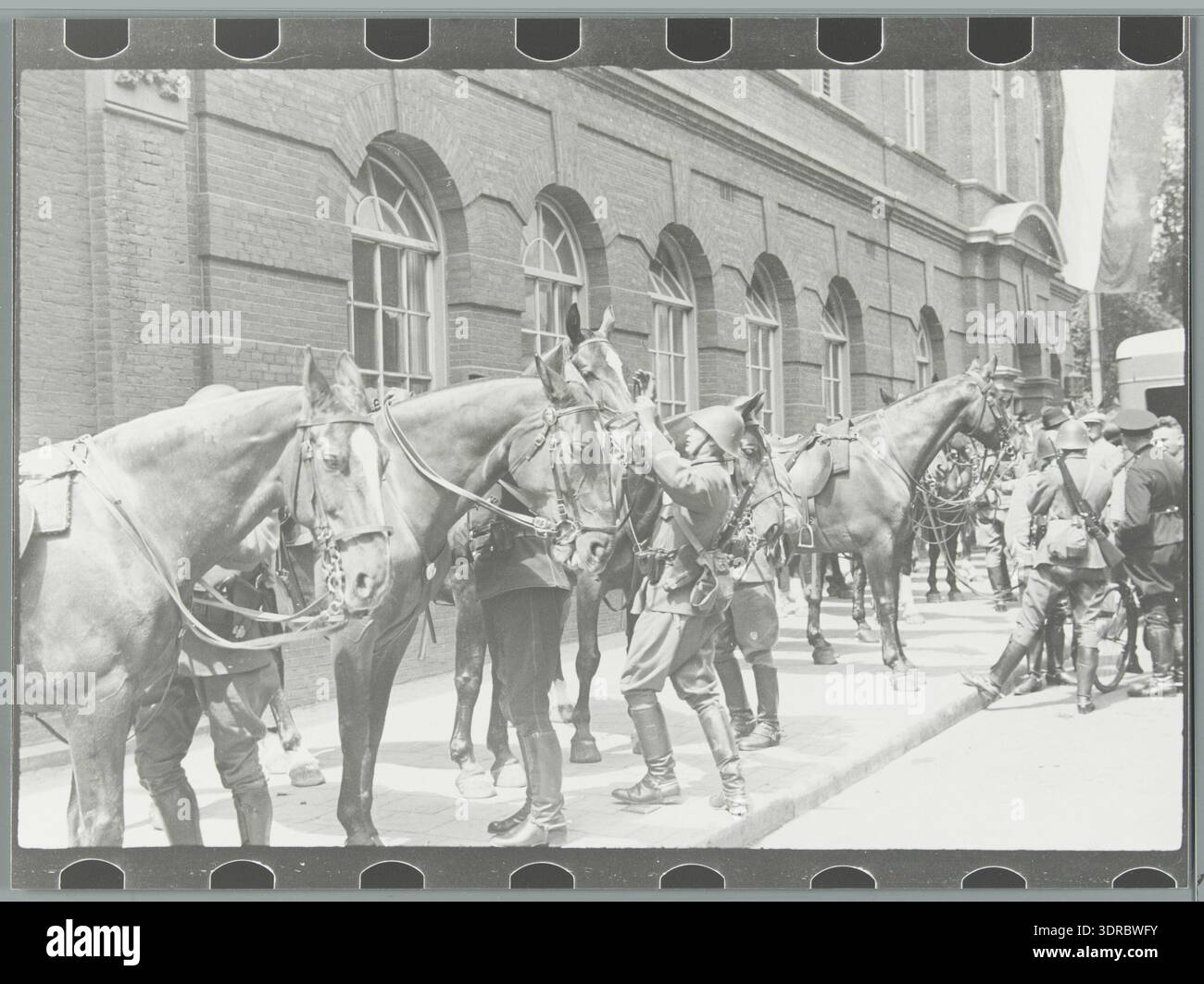 The deployment of cavalry in early 20th century amsterdam hi-res stock ...