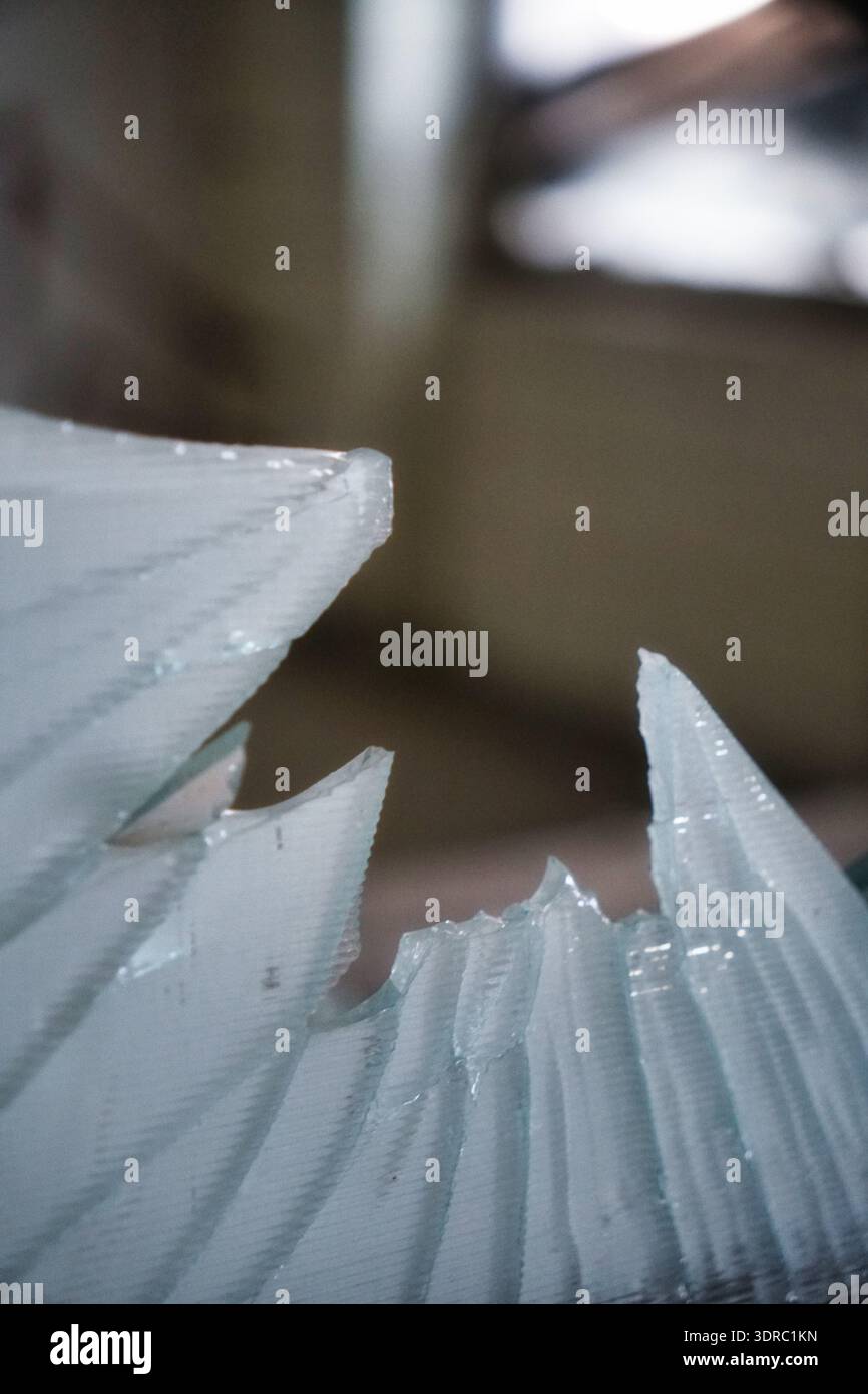 Broken glass Stock Photo