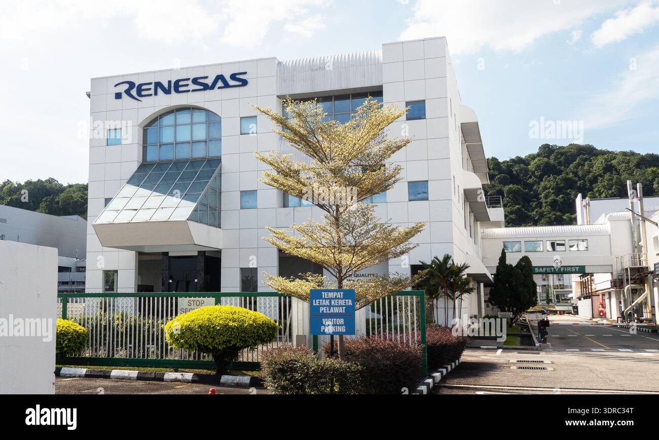 Renesas Semiconductors manufacturing facility in Penang, Malaysia Stock ...