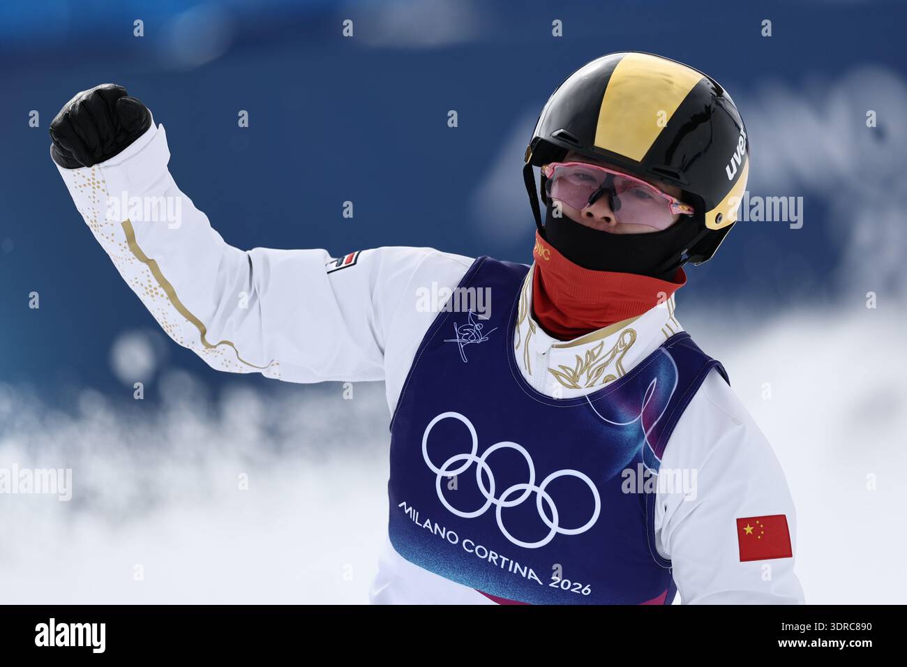 People's Republic of China's Fanyu Kong (2) celebrates after competing ...