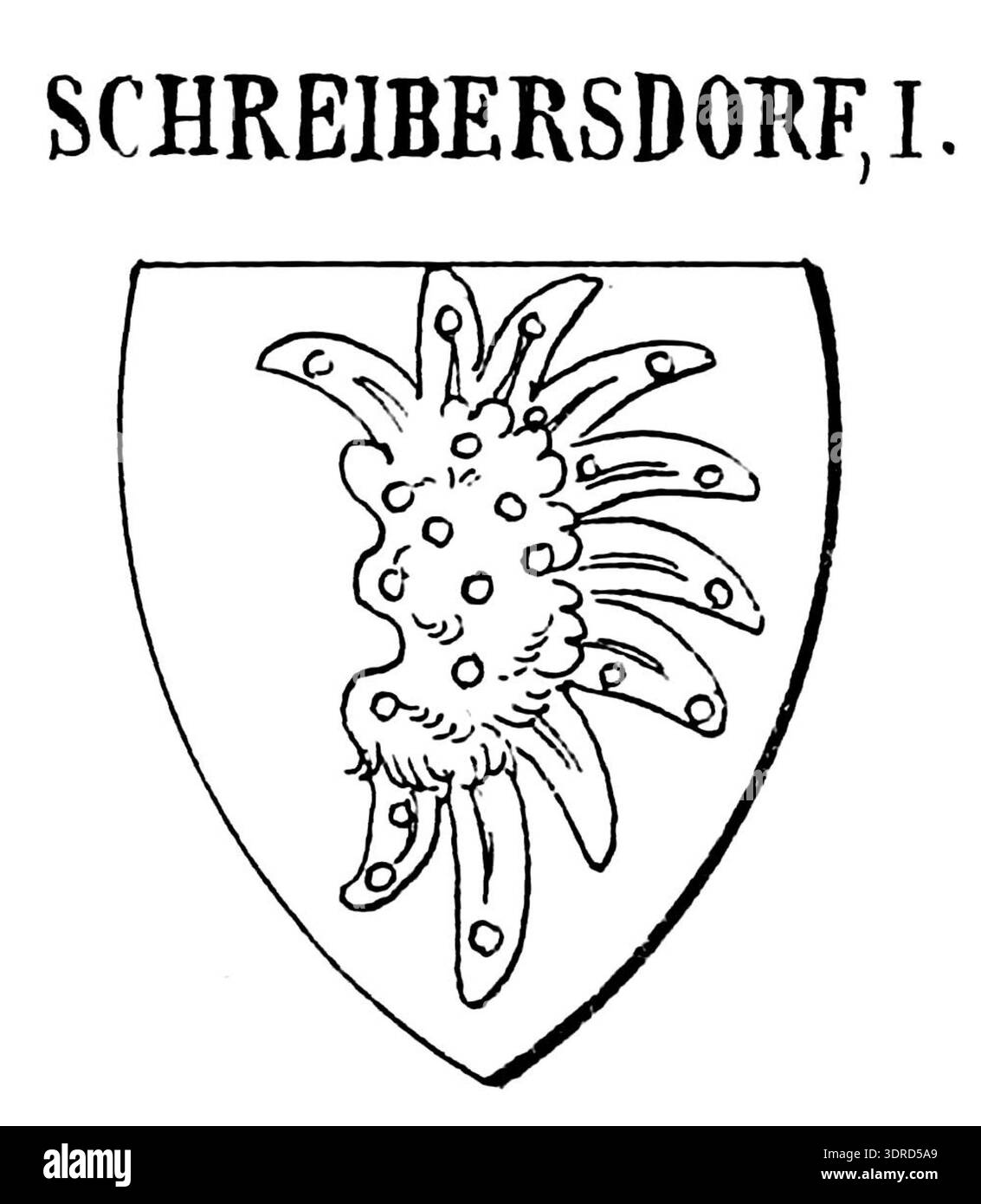 Plate I of the Schreibersdorf family coat of arms, created in 1894 ...