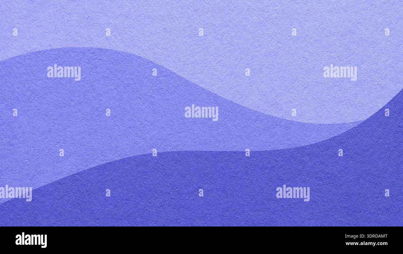 Abstract blue, indigo, navy texture paper background, wavy layers, gradient. Wave pattern with copy space for banner. Stock Photo