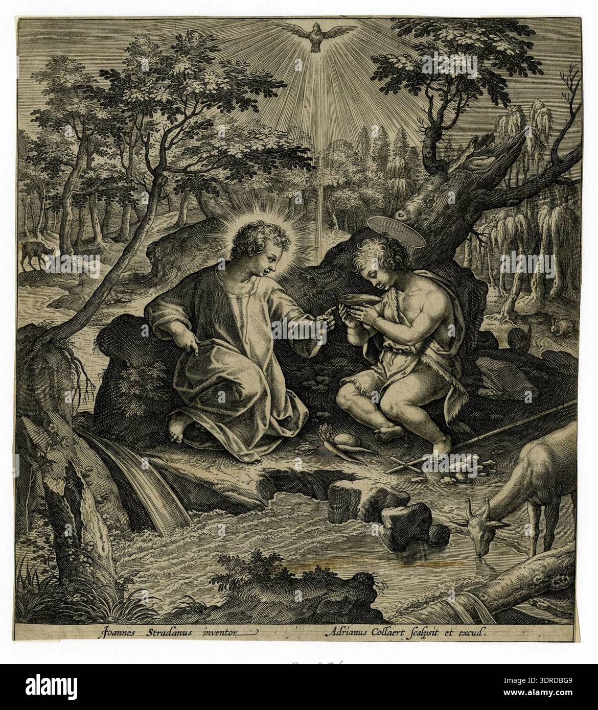 This early 17th-century engraving depicts the Christ Child with the ...