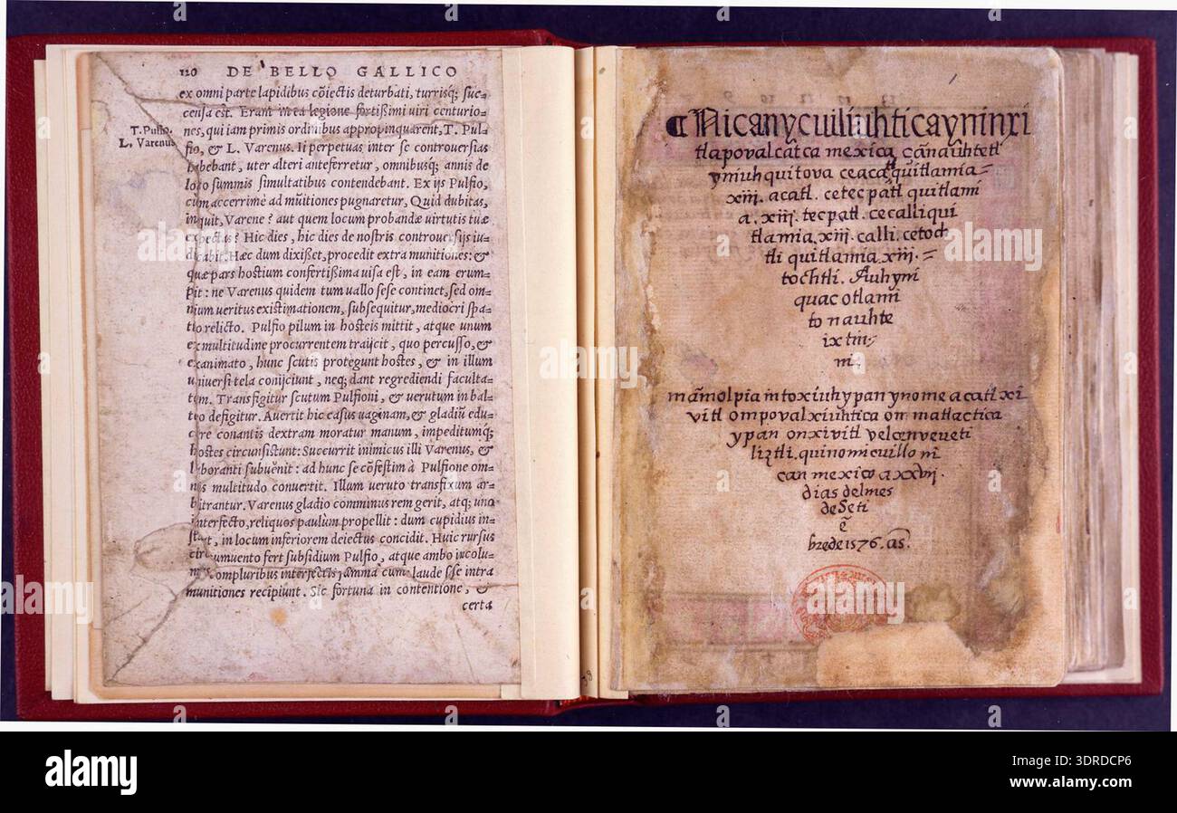 The 1576 Codex Aubin includes eighty-one European paper leaves bound in ...