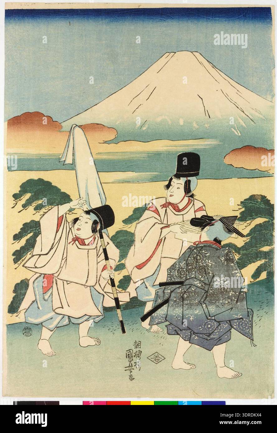 This woodblock triptych print by Utagawa Kuniyoshi, mid-19th century ...