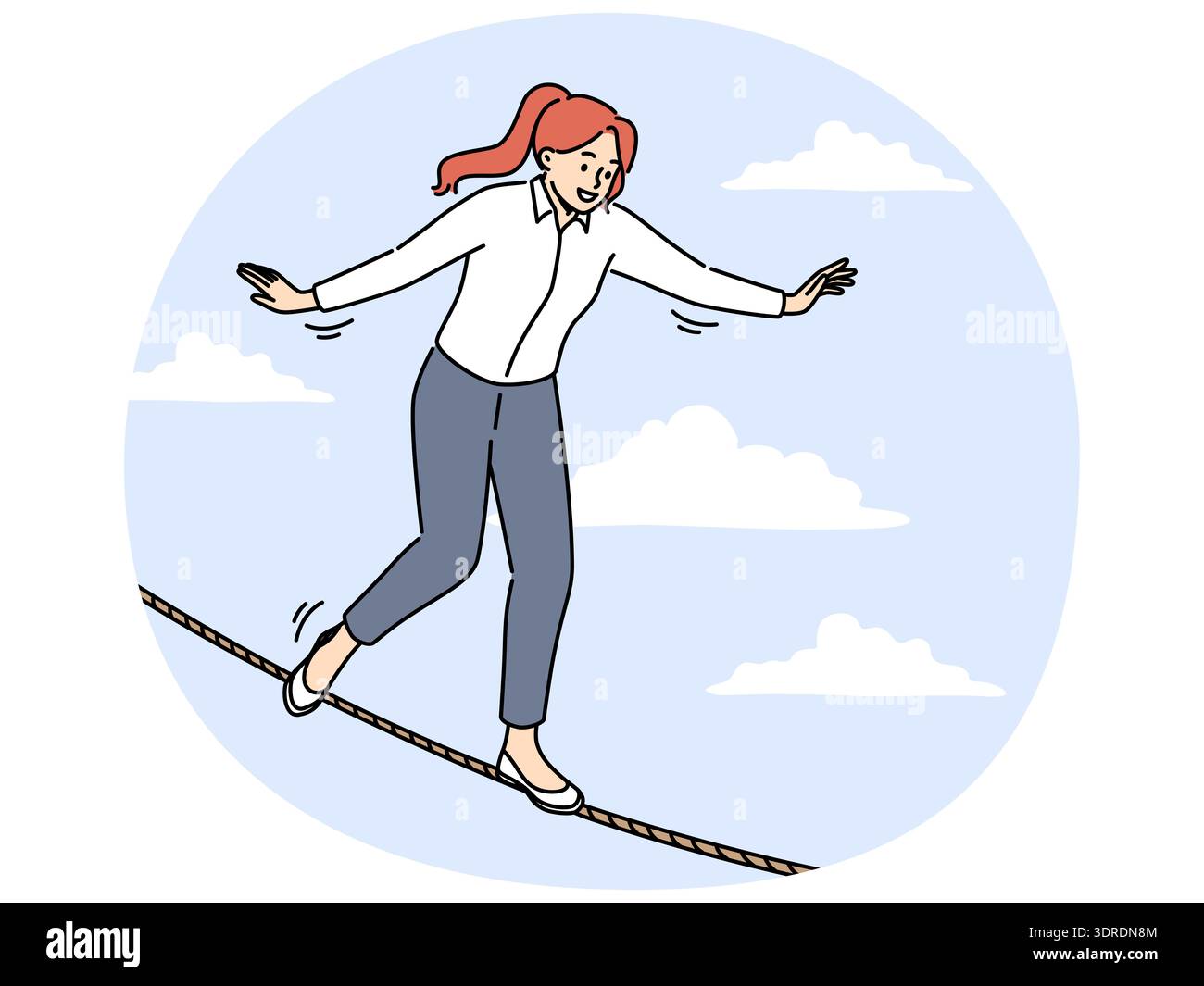 Balance In Rope Balance on a rope hi-res stock photography and images - Alamy