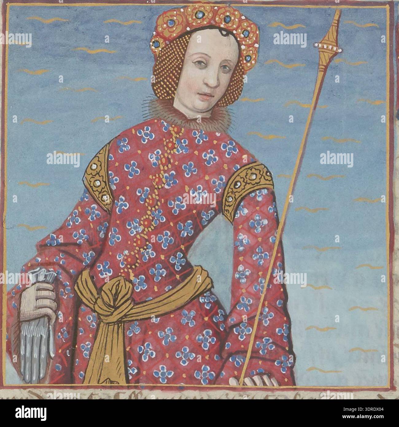 This manuscript illumination, f.60v from De mulieribus claris by ...