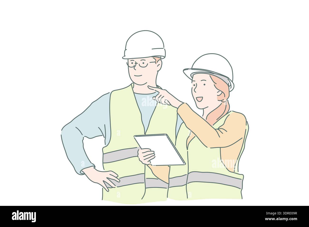 Construction, business, engineering, project plan concept. Stock Photo