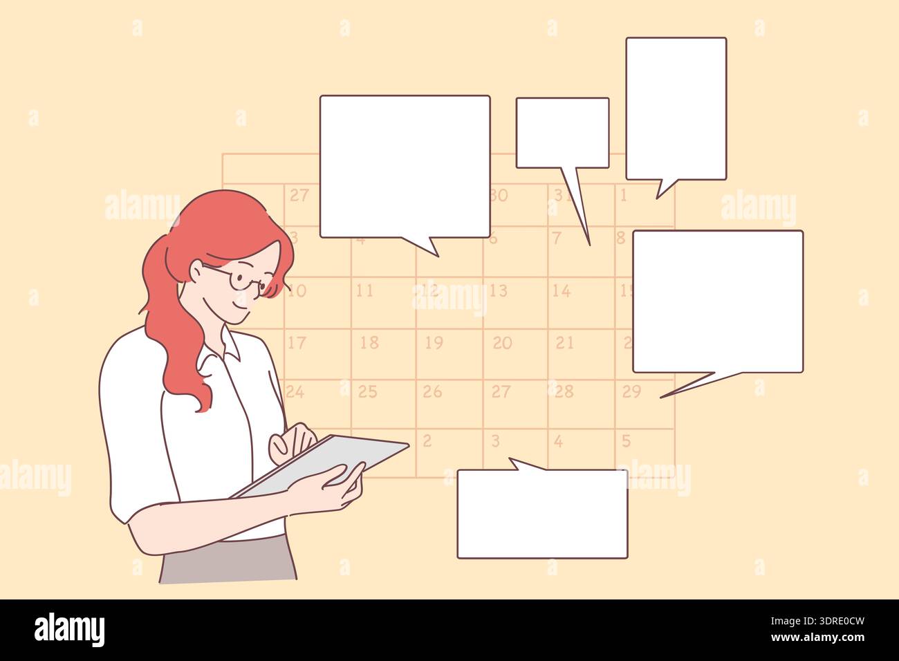 Time management, schedule, planning concept Stock Photo