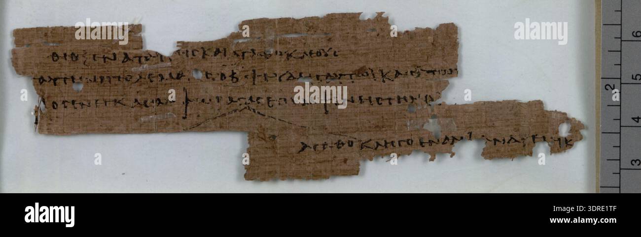 Papyrus Oxyrhynchus 2821 (P. Oxy. 2821) is a fragment of an ancient ...