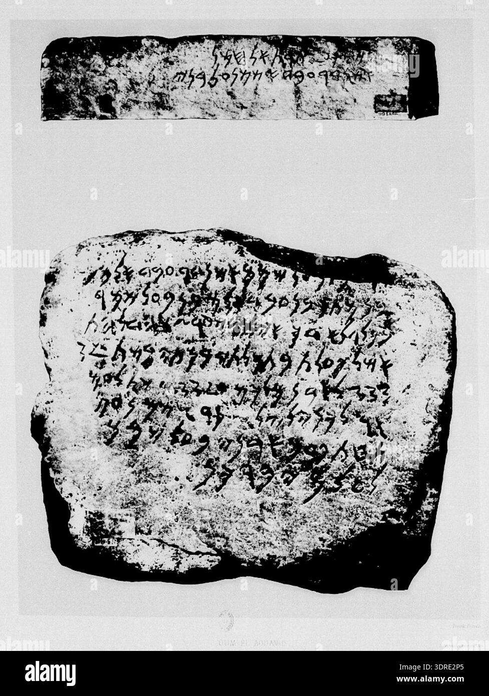 Inventory ao 4831 the plate depicts phoenician inscriptions hi-res ...