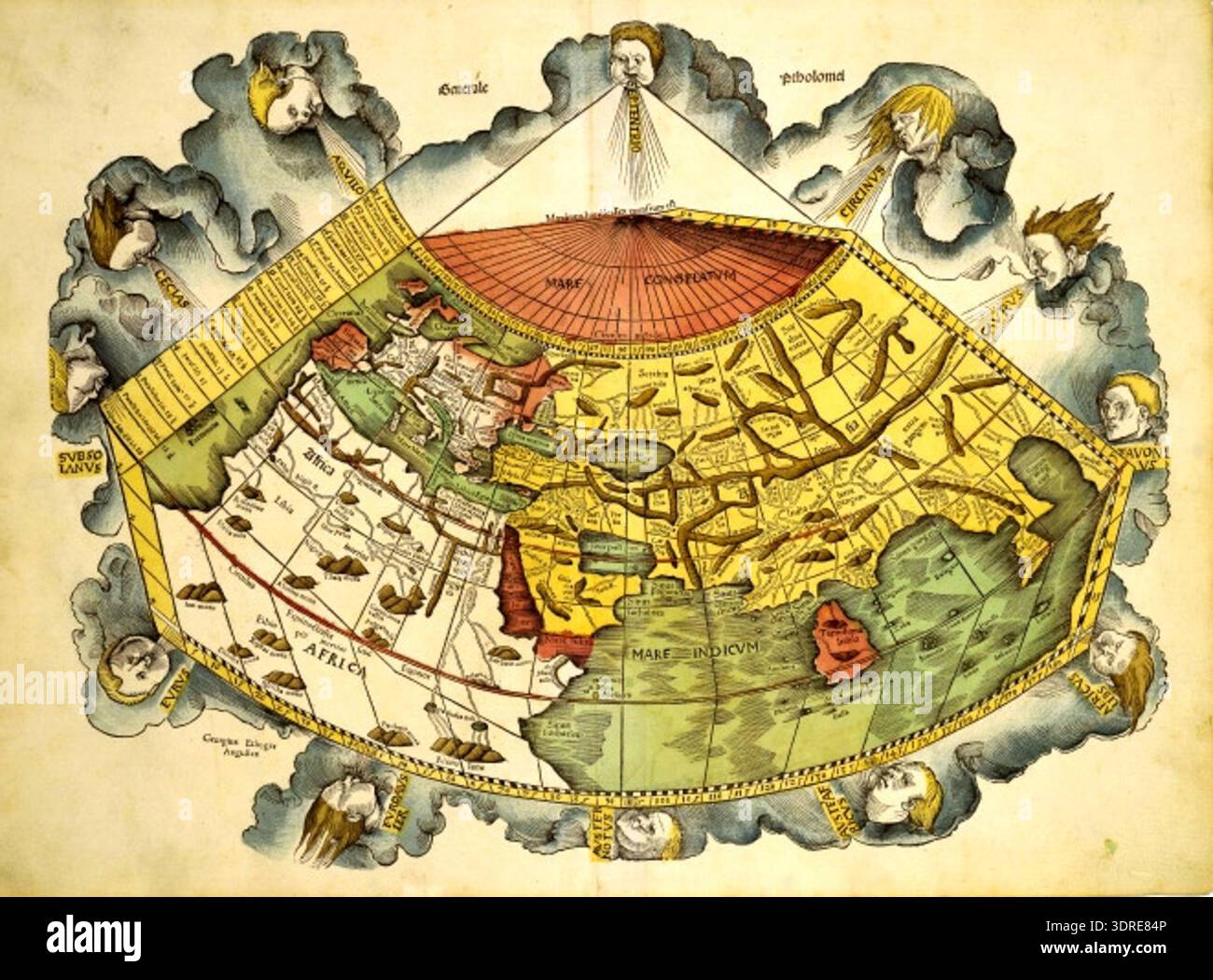 This 1520 world map by Martin Waldseemüller, based on Claudius Ptolemy ...