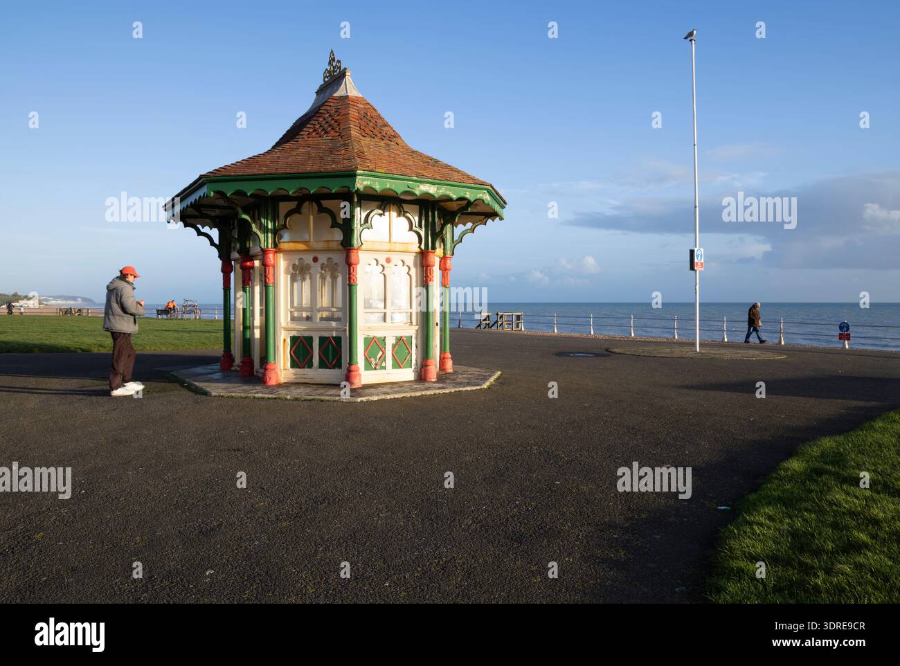 Edwardian seafront shelter, Bexhill-on-Sea, East Sussex, England, United Kingdom, Europe Stock Photo