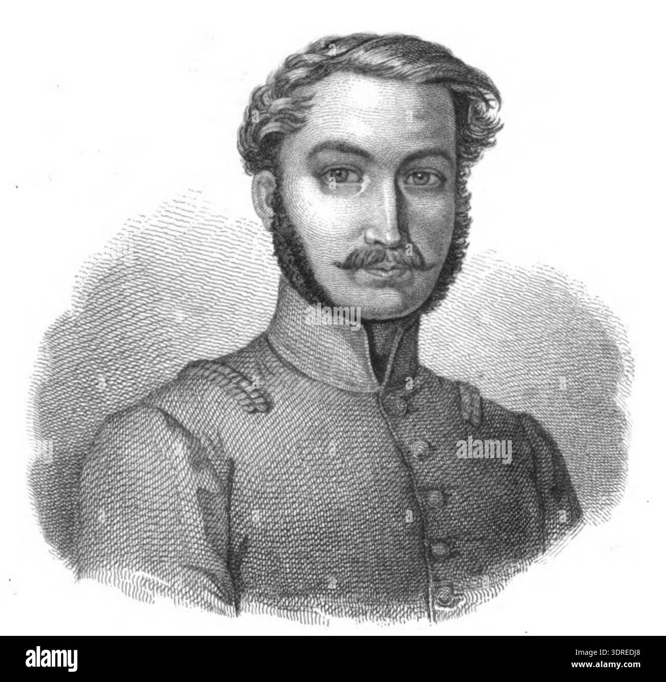 Johann August Sutter (1803–1880), depicted before 1849, was a Swiss ...