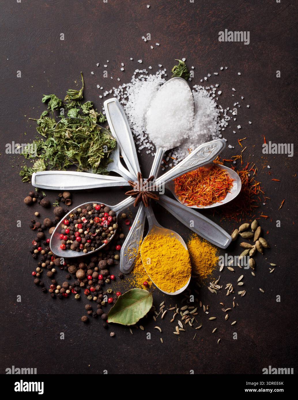 Various spices Stock Photo