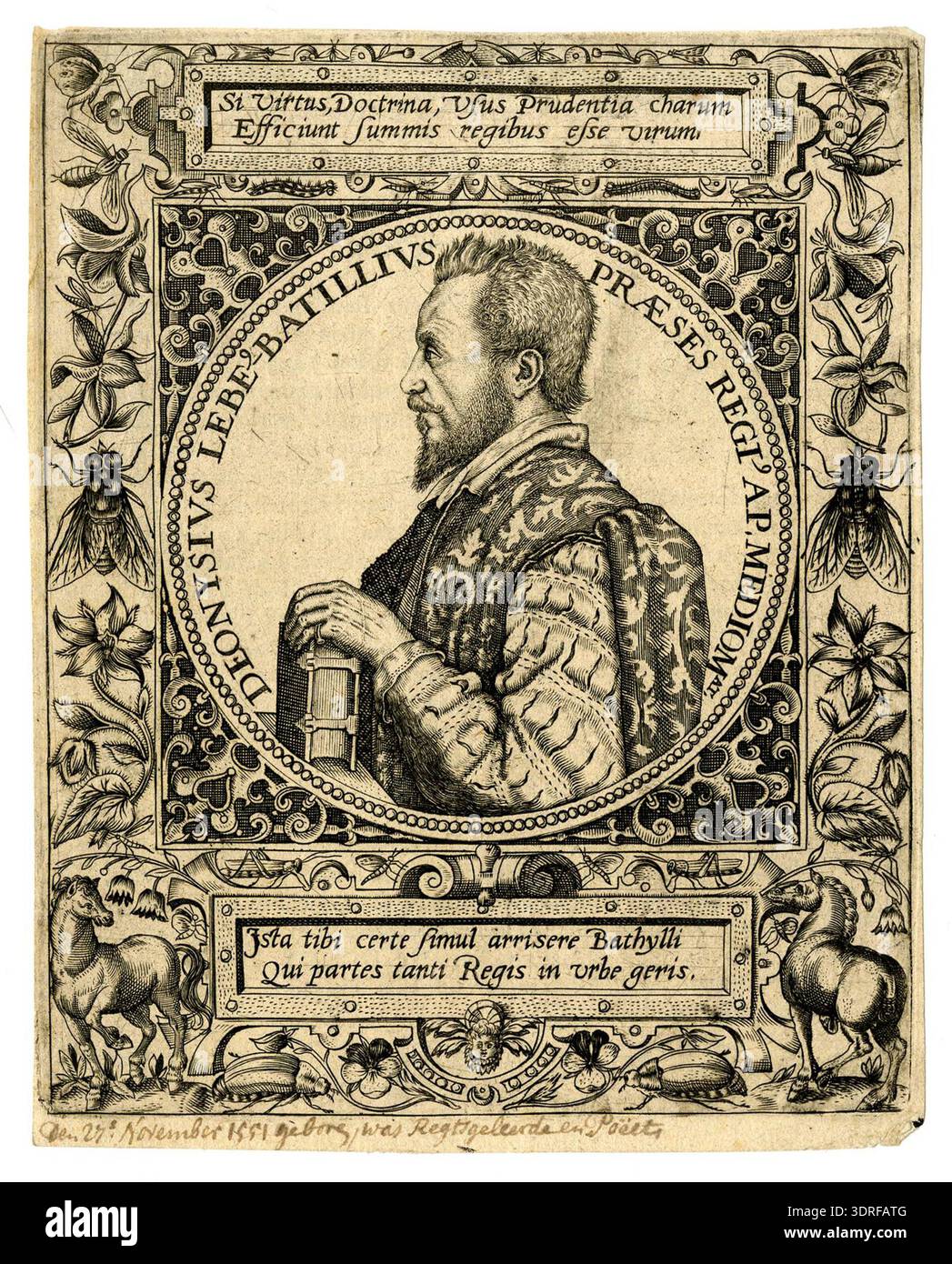 Strapwork French Renaissance The circa 1596 portrait of Denis Lebey de Batilly shows him half-length ...