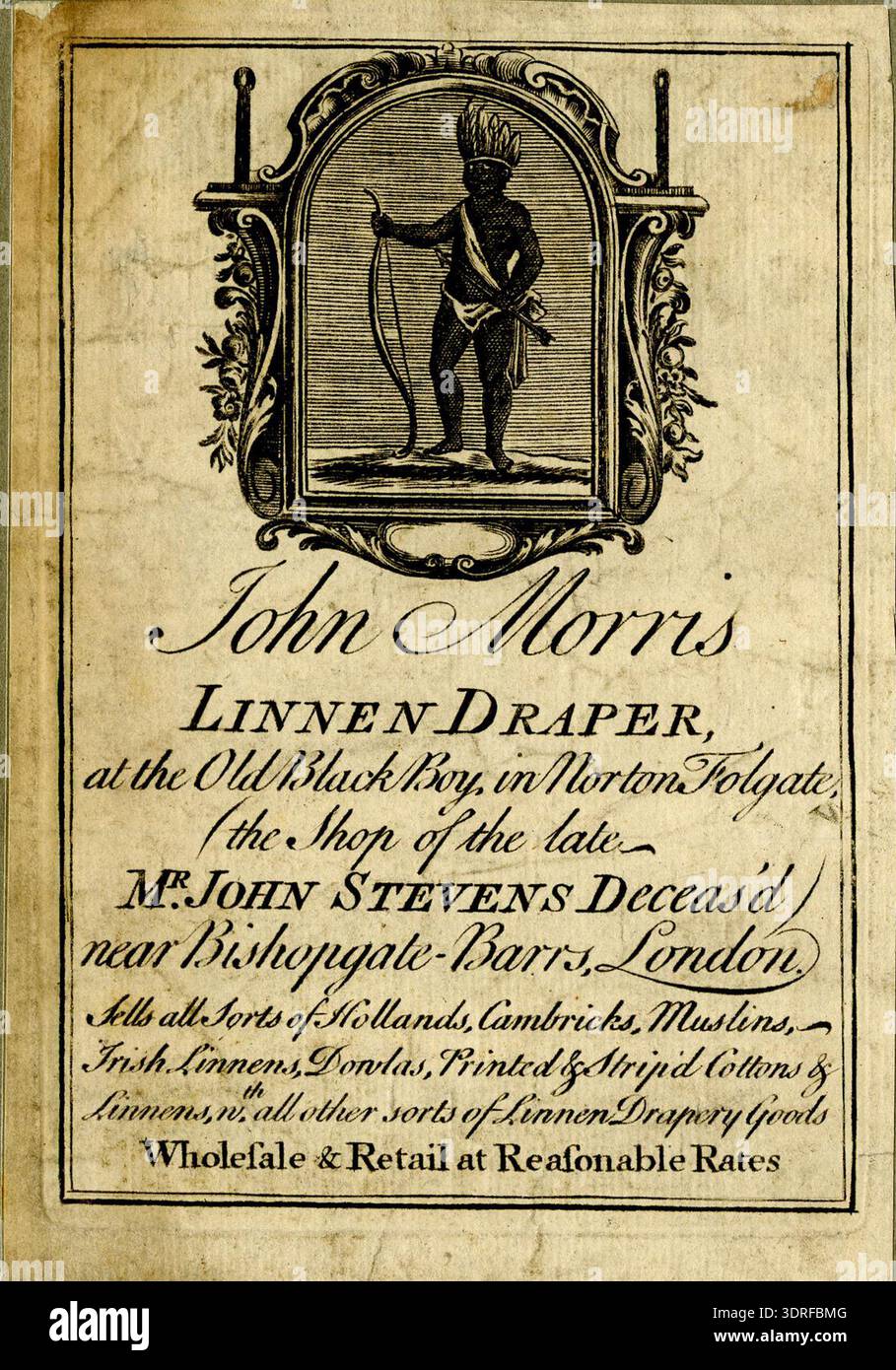 Print advertising 18th century hi-res stock photography and images