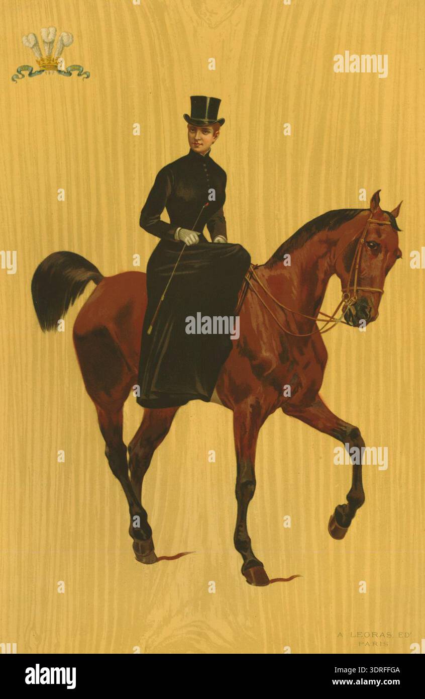 This chromolithograph print from circa 1863-1880 depicts Princess ...