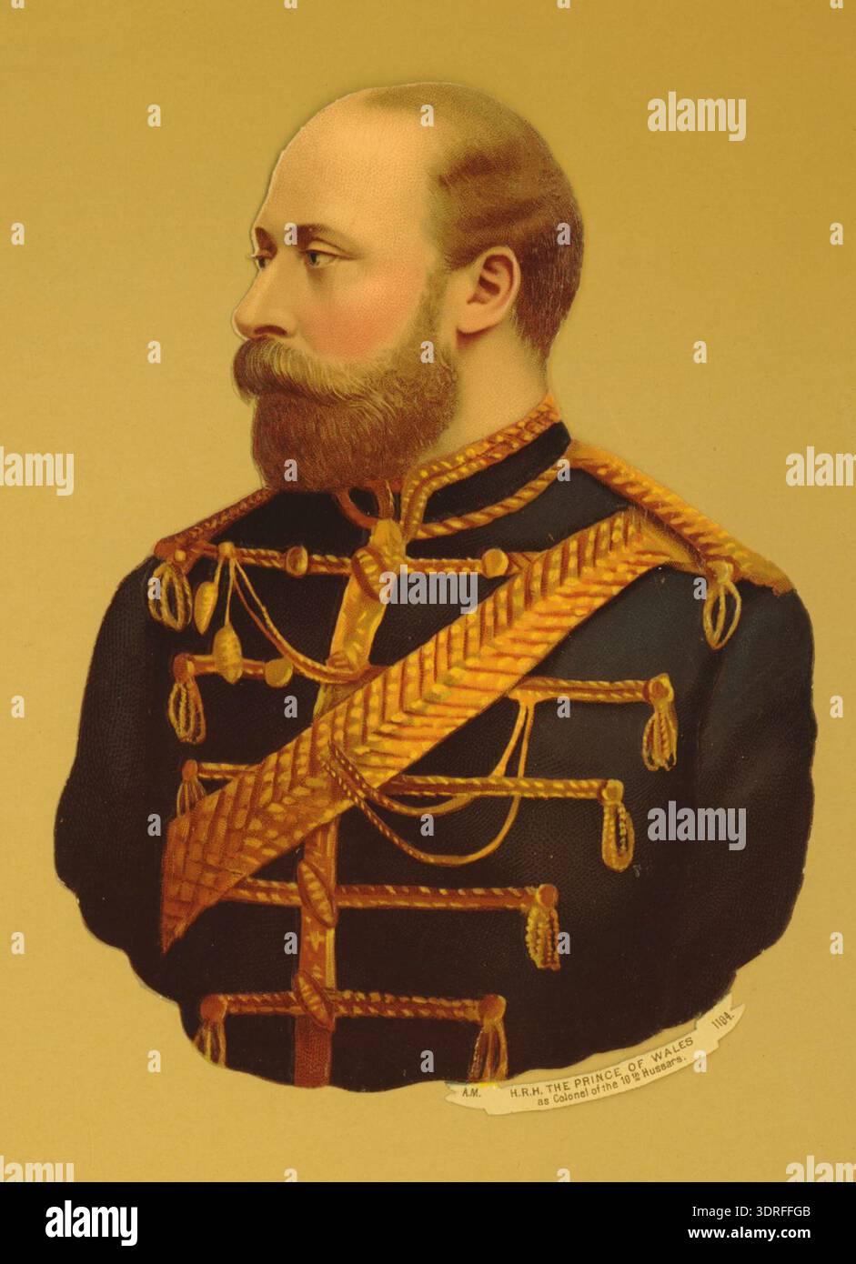 Chromolithograph portrait of Prince Albert Edward, Prince of Wales ...