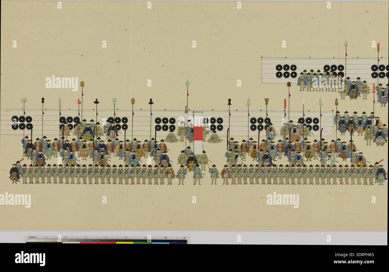 Edo period japanese military and narrative illustration hi-res stock ...