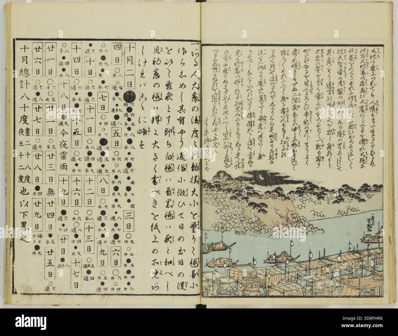 The 1855 illustrated book 'Ansei Kenmon Shi', first of three volumes ...