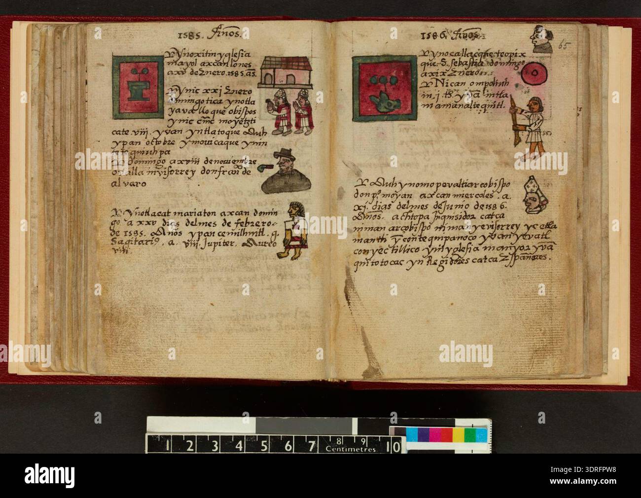 The 1576 Codex Aubin consists of eighty-one leaves of European paper ...