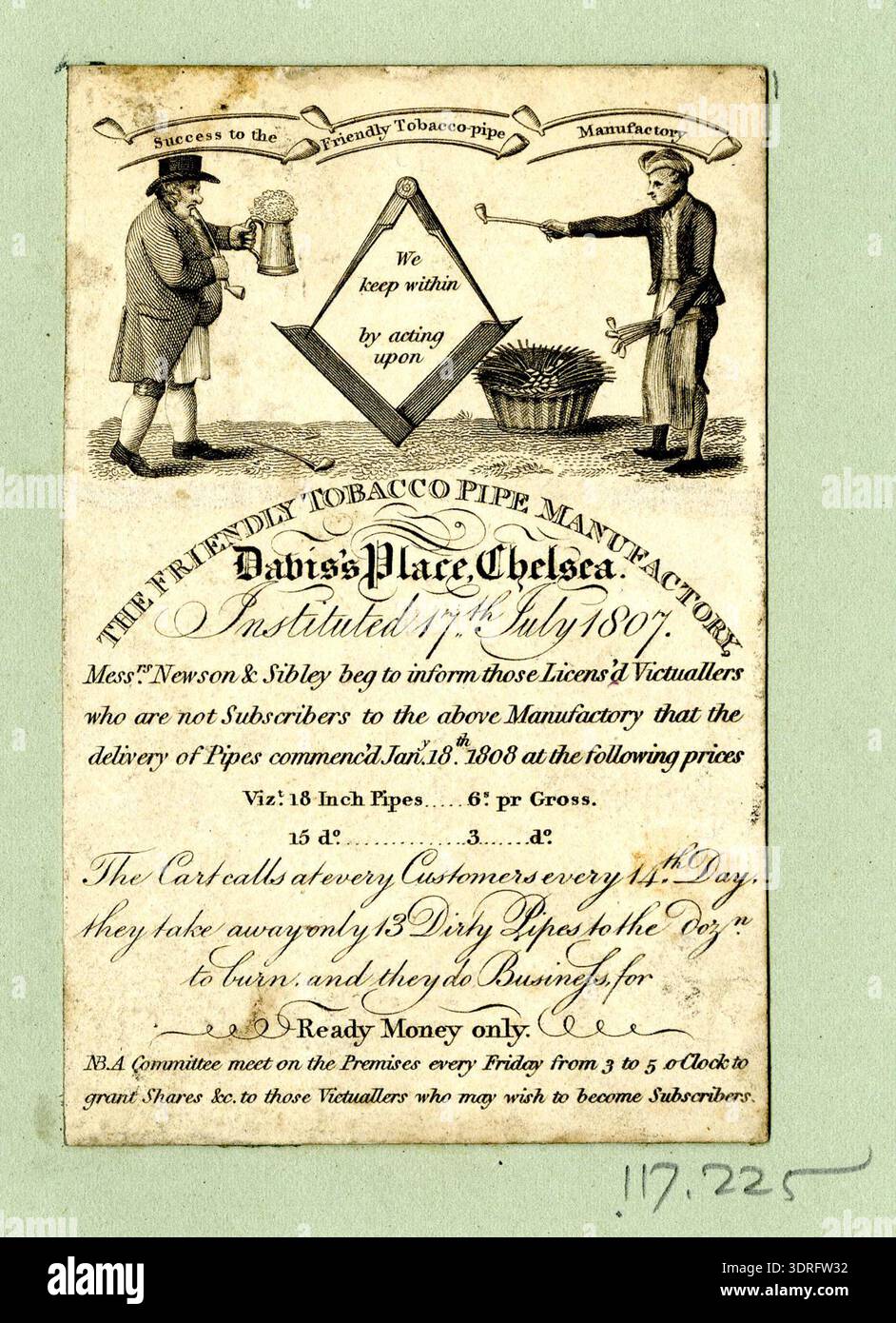 tobacco trade This trade card, produced circa
