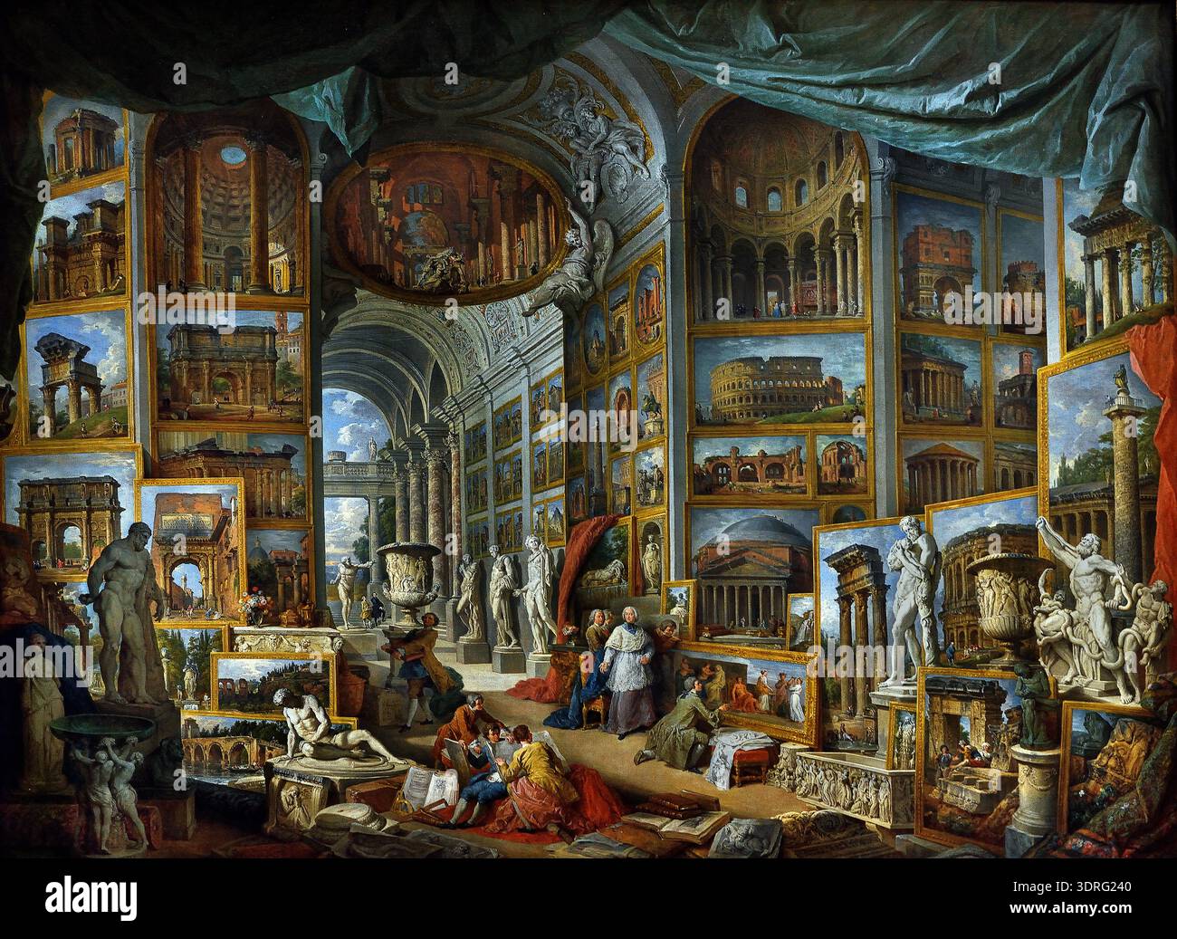 Ancient Rome View Gallery of Views of Ancient Rome 1759 by Giovanni Paolo PANINI ...