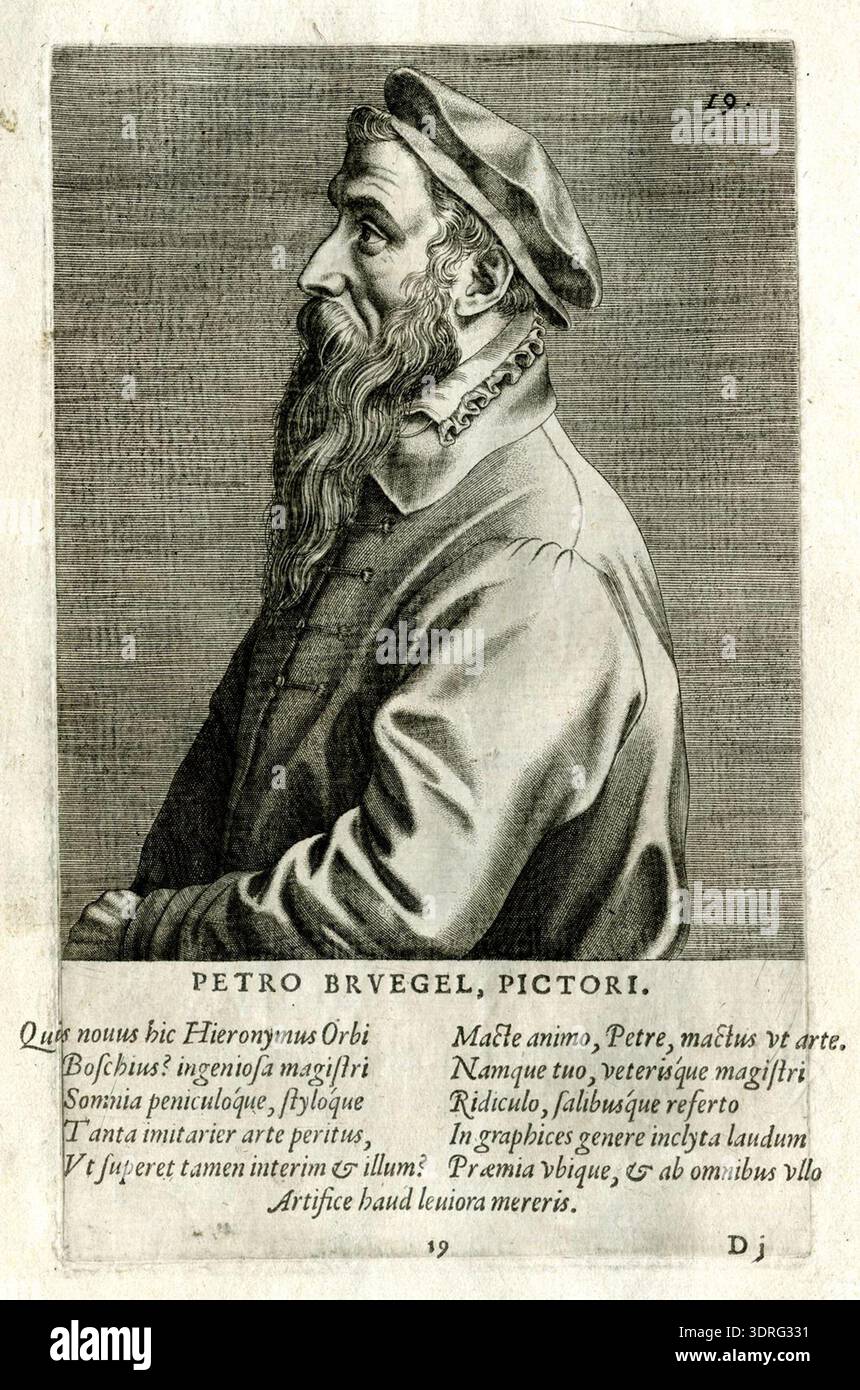 This 1572 engraving by Johannes Wierix, attributed, shows Pieter