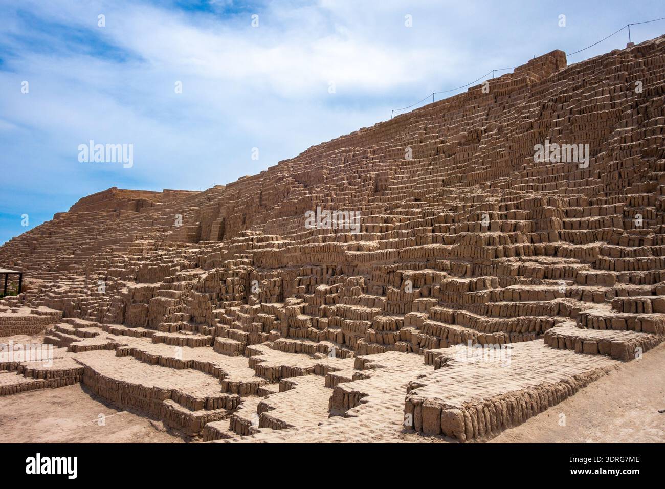 Huaca Pucllana Pyramid in Lima, Peru Stock Photo