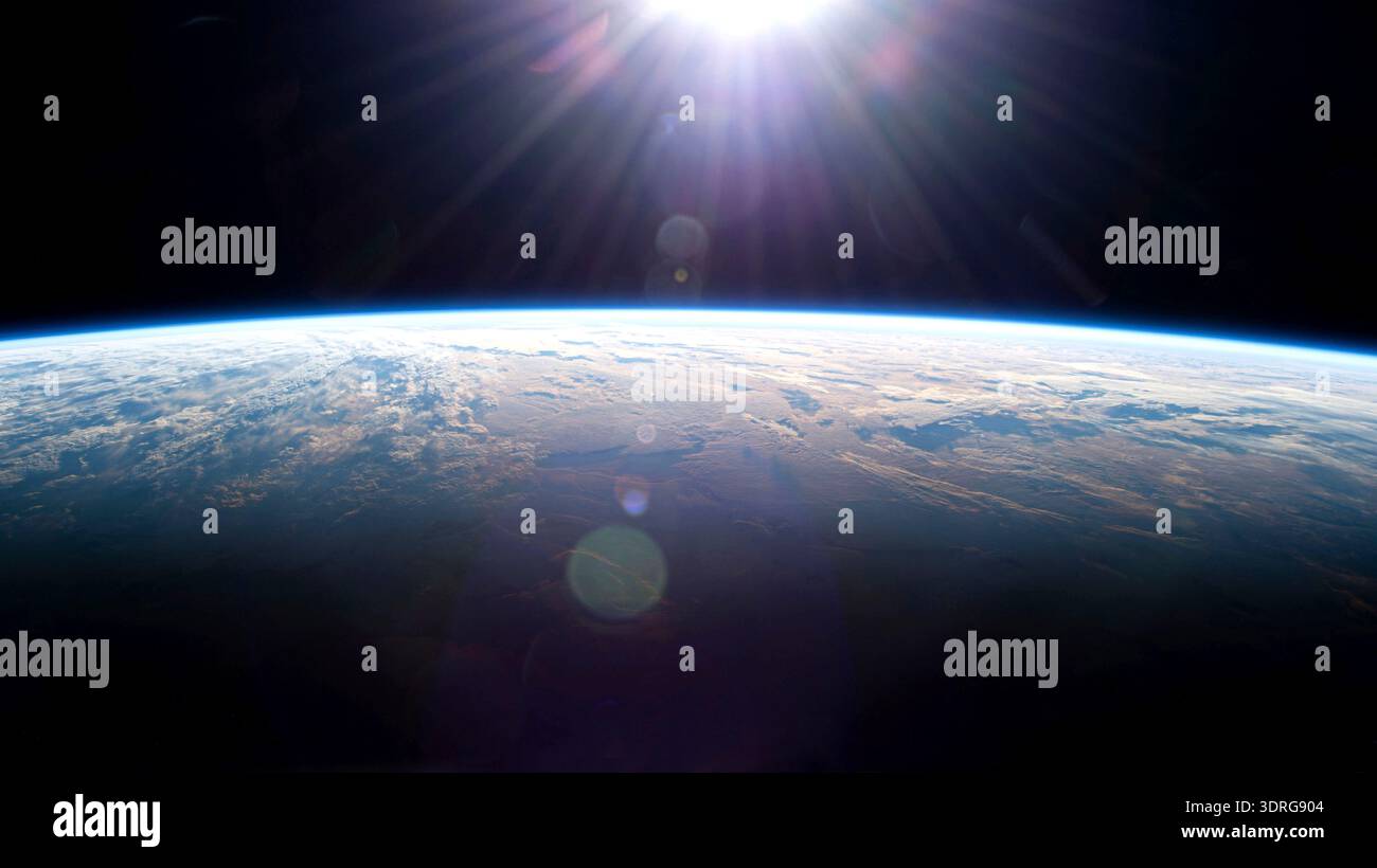 Sunrise from space hi-res stock photography and images - Alamy