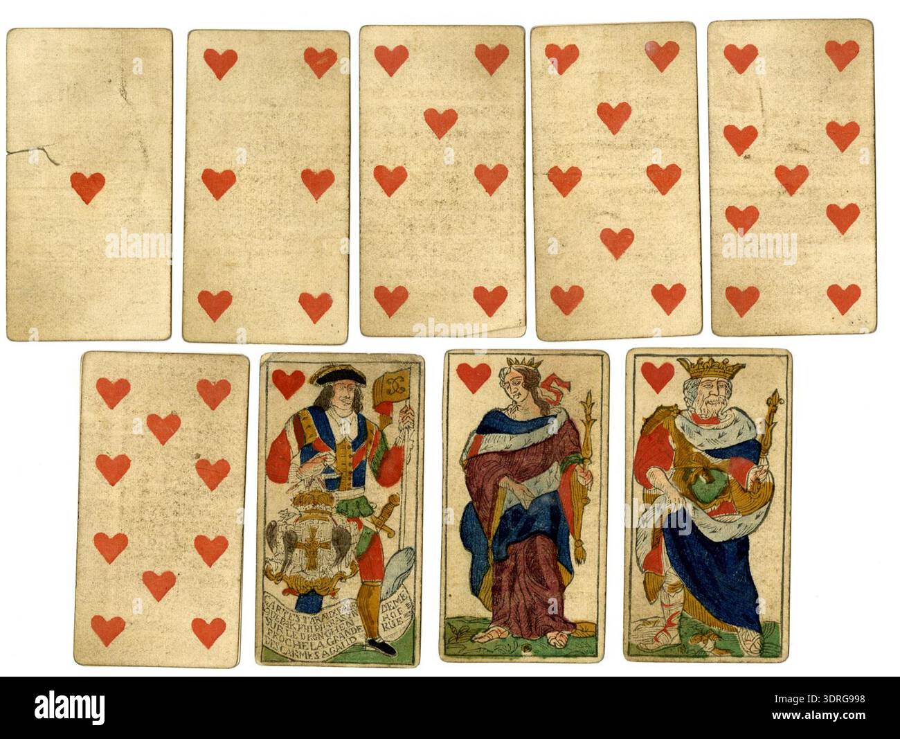 French playing cards 18th century hi-res stock photography and