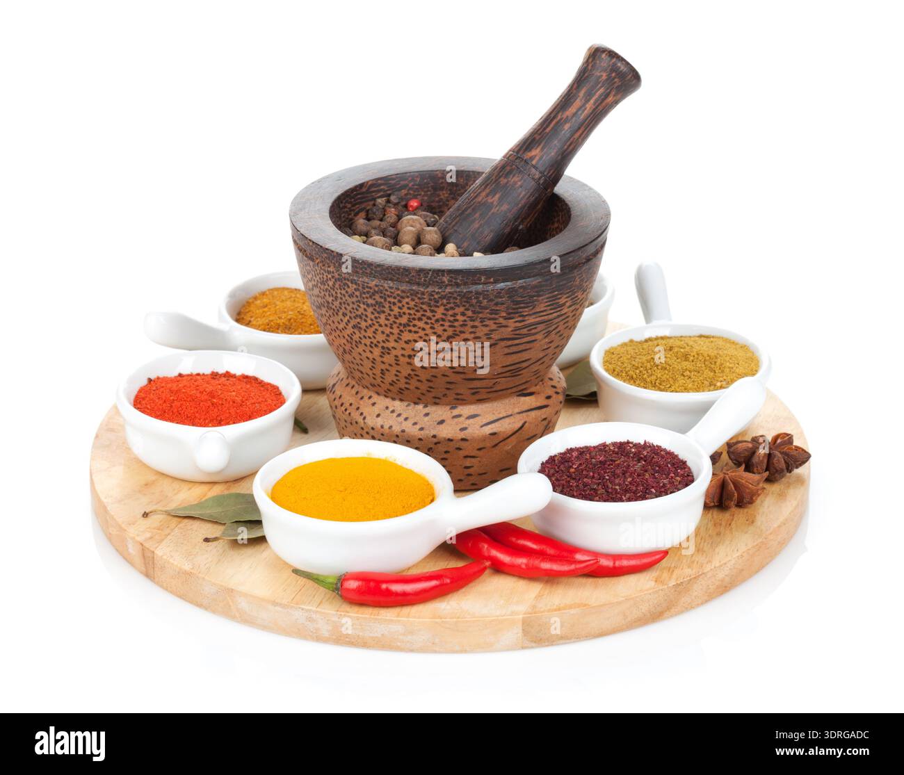 Various spices selection Stock Photo