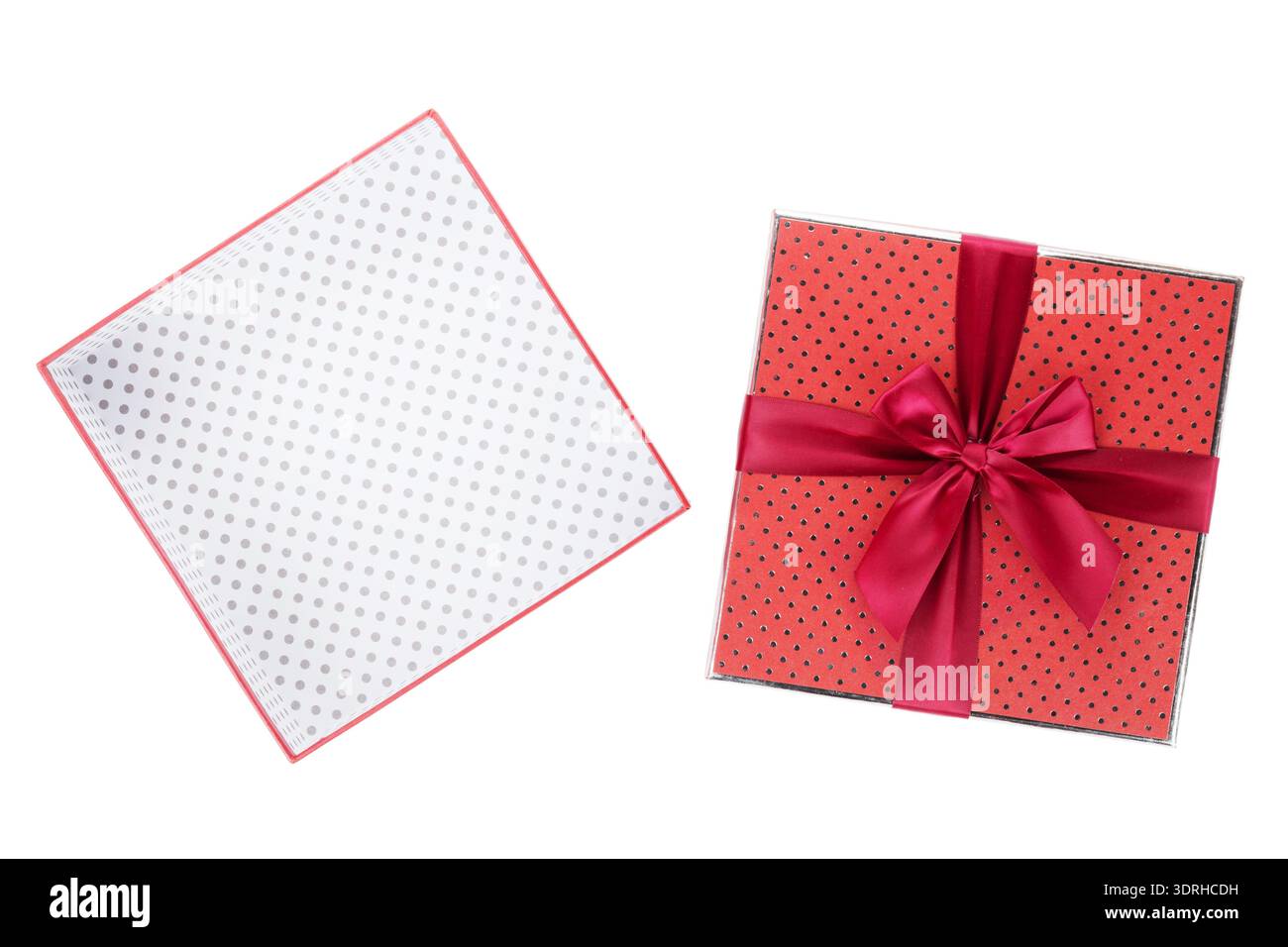 Gift box open. Isolated on white background Stock Photo
