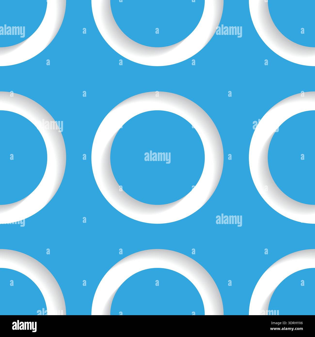 Abstract blue cerulean seamless pattern background backdrop soft circle shapes vector Stock Vector