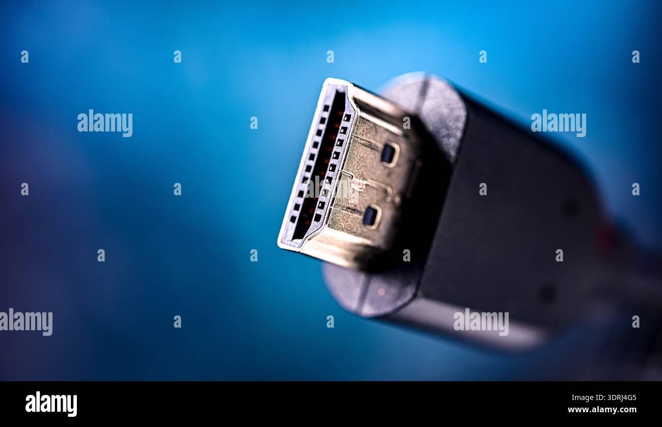 Male HDMI type A connector Stock Photo