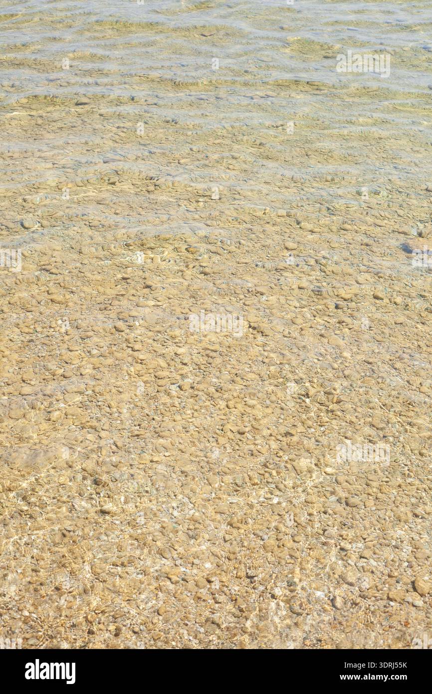 Brown wavy water surface, background image, Germany Stock Photo