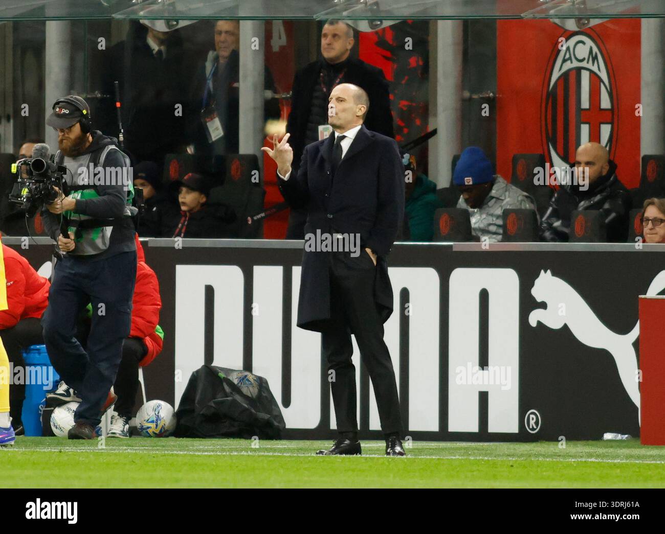 Massimiliano Allegri, Manager of AC Milan during the Italian Serie A ...