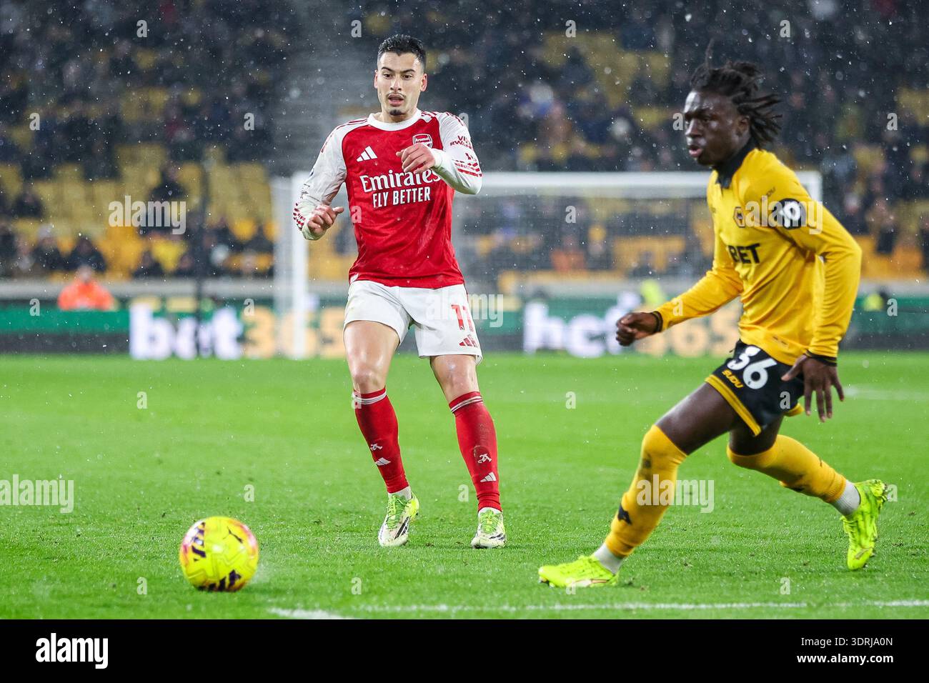 Arsenal forward Gabriel Martinelli (11) in action at the MLS All