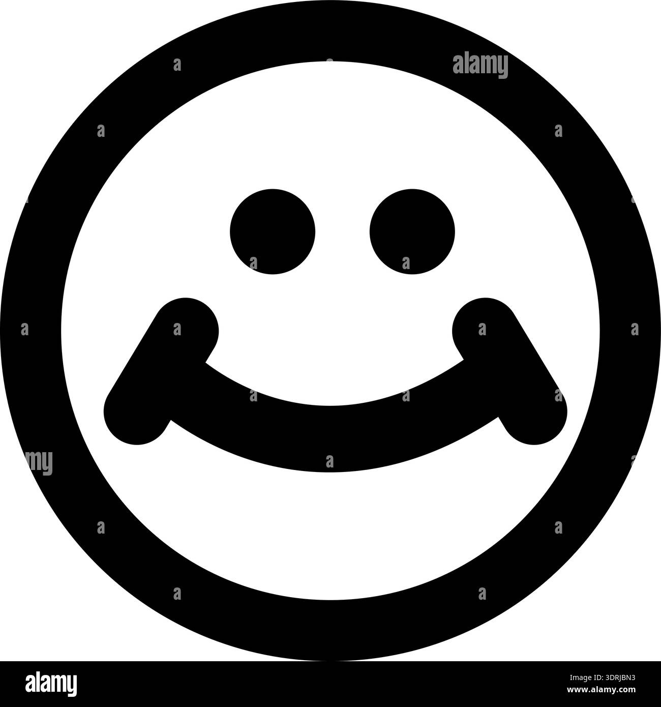 Simple black white smiley Black and White Stock Photos & Images - Alamy