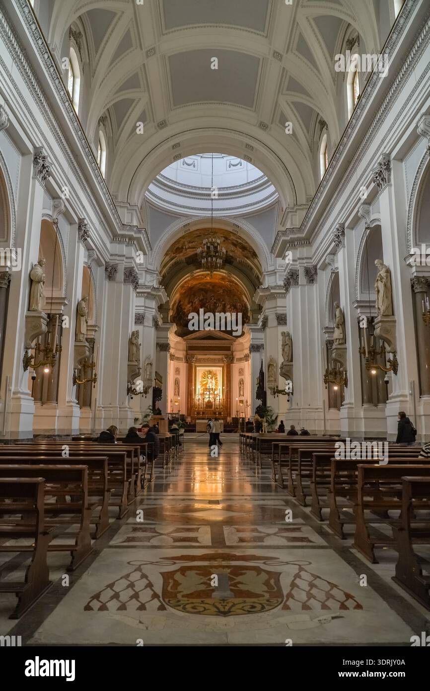 Palermo Cathedral, Cattedrale di Palermo interior. Norman-Arab ...