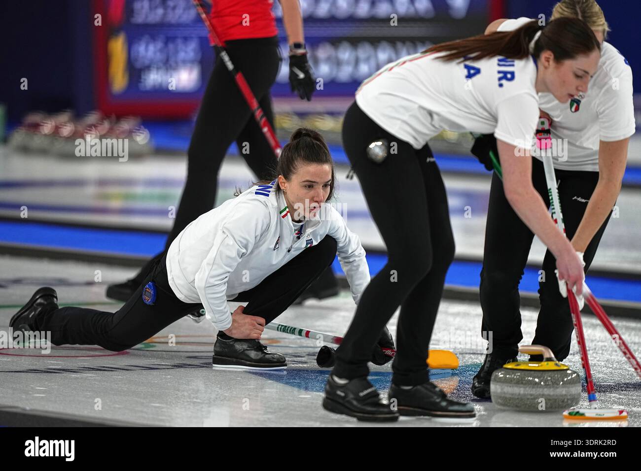 Italy's Stefania Constantini, Rebecca Mariani and Elena Mathis in ...