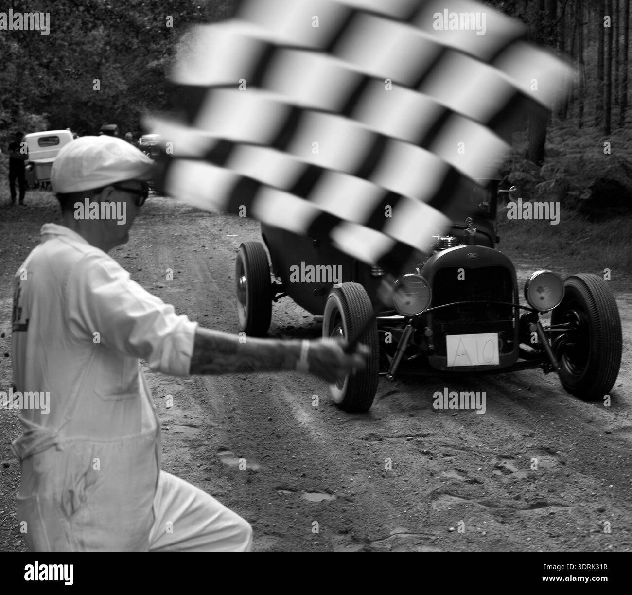 2Pcs 8x12 Inch Checkered Flags Black And White Racing - View #2