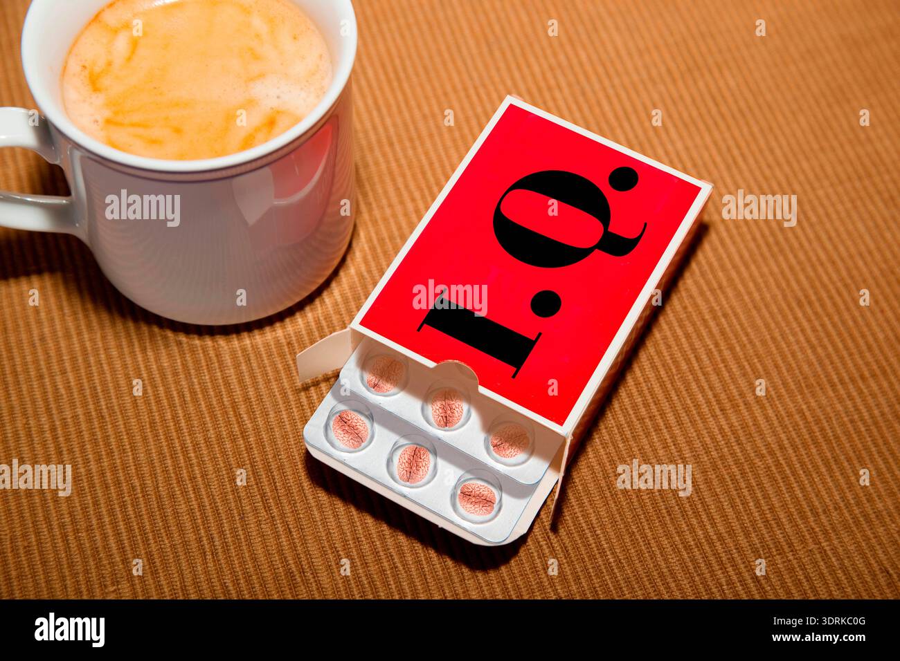 IQ tablets to support mental performance Stock Photo
