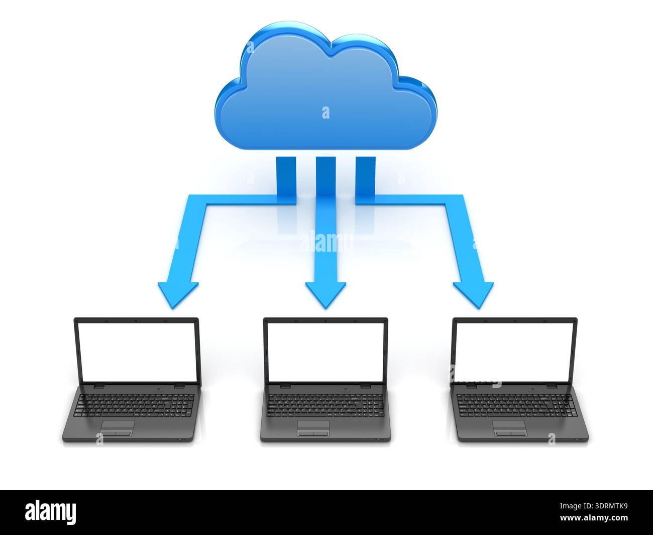 Cloud Computing System Stock Photo
