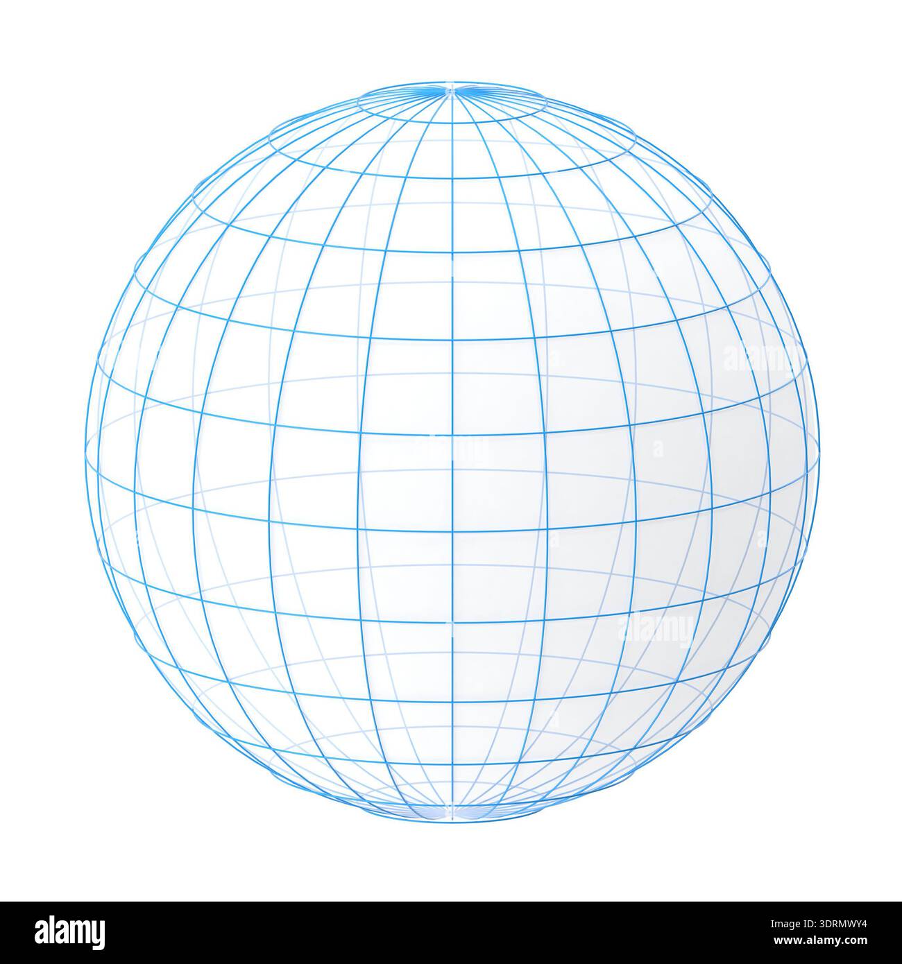 Sphere with Wireframe Stock Photo