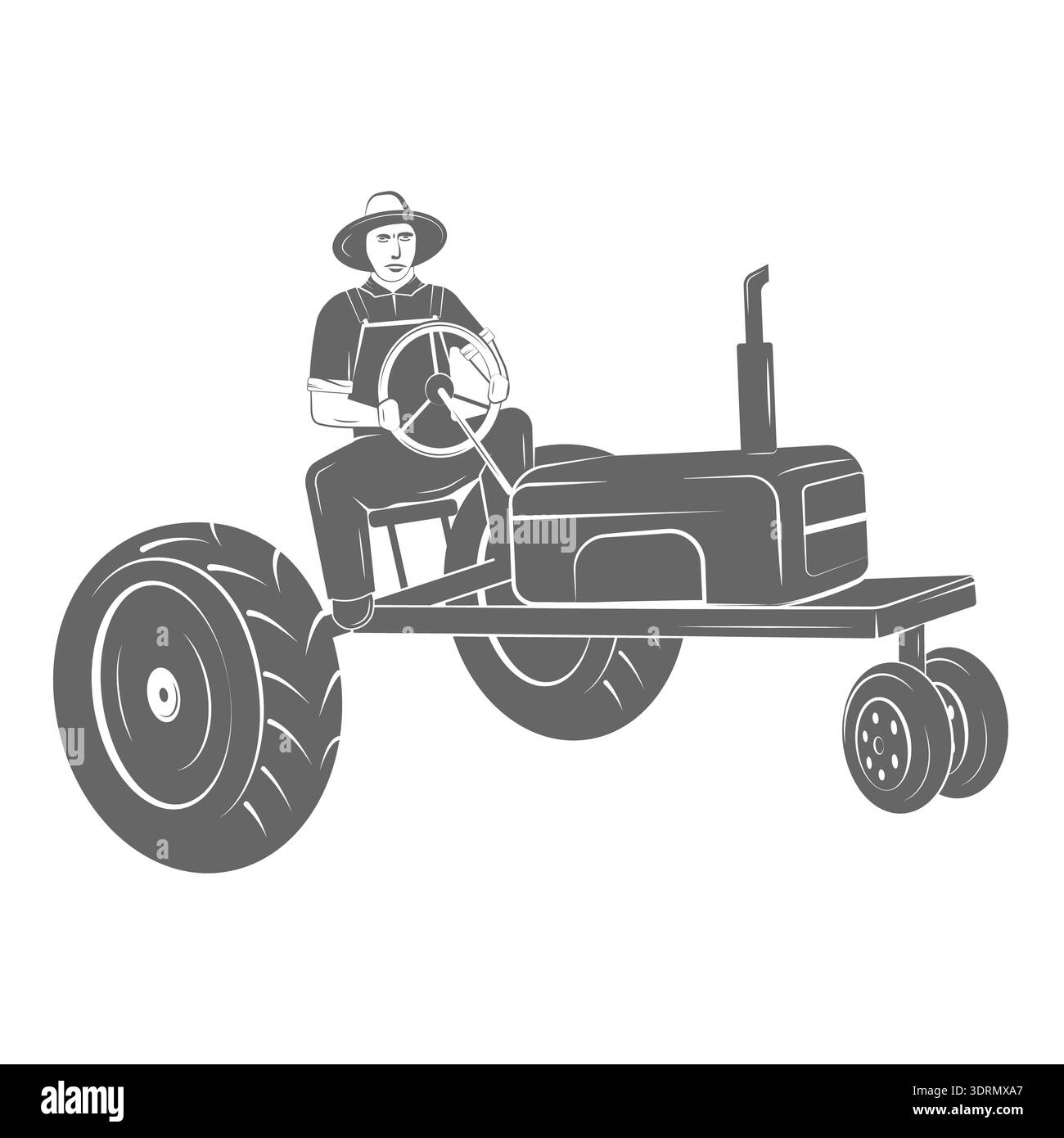 Farming Two-color Icon Set Illustration. Contains Images of Barn, Farm ...