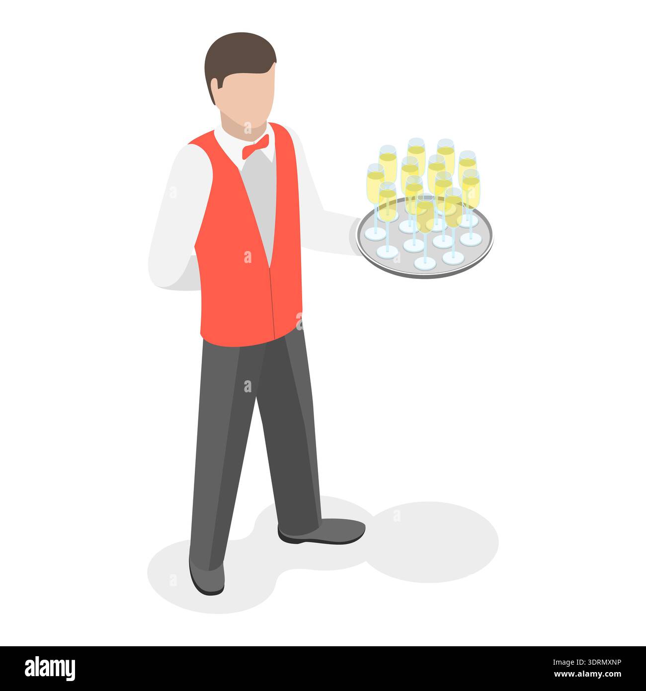 3D Isometric Flat Vector Set of Professions Stock Photo