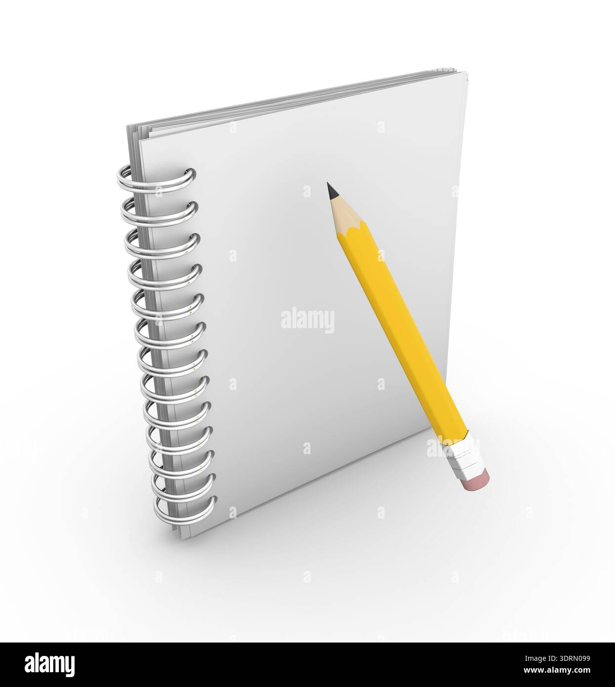 Pencil Computer Notepad Notepad and pencil , This is a computer generated and 3d rendered ...