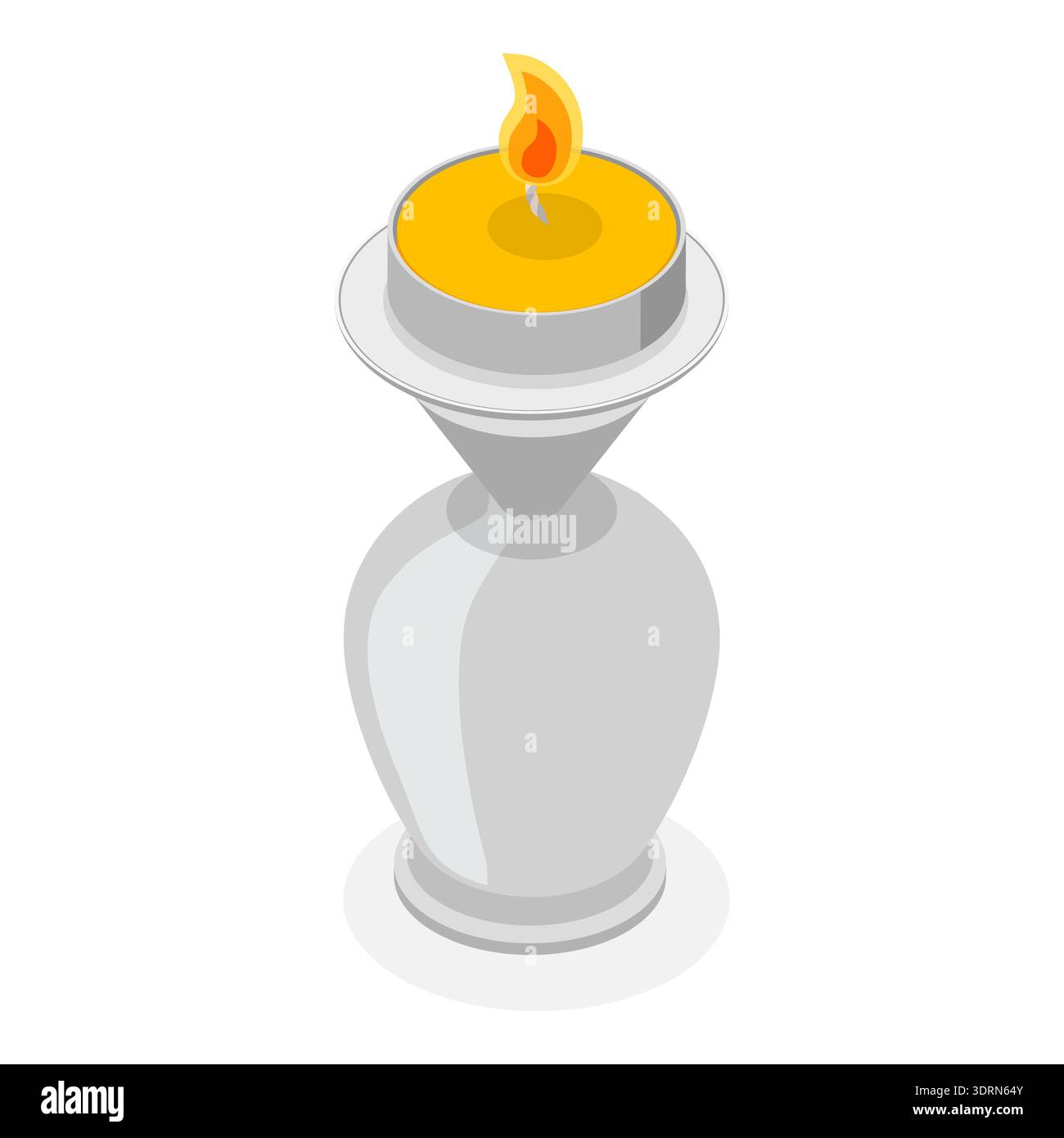3D Isometric Flat Vector Set of Candlesticks Stock Photo